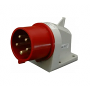 Вилка вбудована кутова (силовий роз'єм) ER-1653  IP44 (16A, 400V, 3P+N+PE)